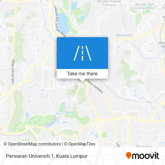 Peta Persiaran Universiti 1