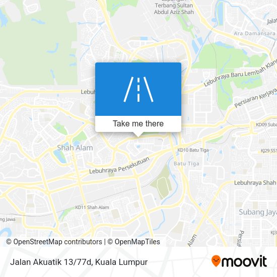 Jalan Akuatik 13/77d map