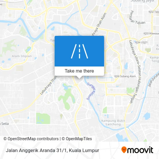 Jalan Anggerik Aranda 31/1 map