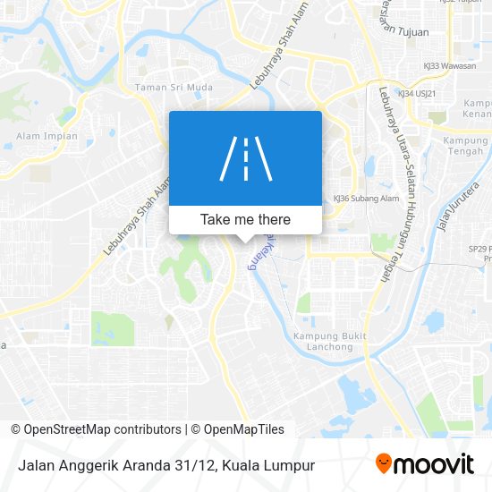 Peta Jalan Anggerik Aranda 31/12