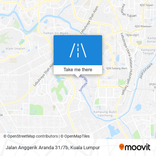 Jalan Anggerik Aranda 31/7b map