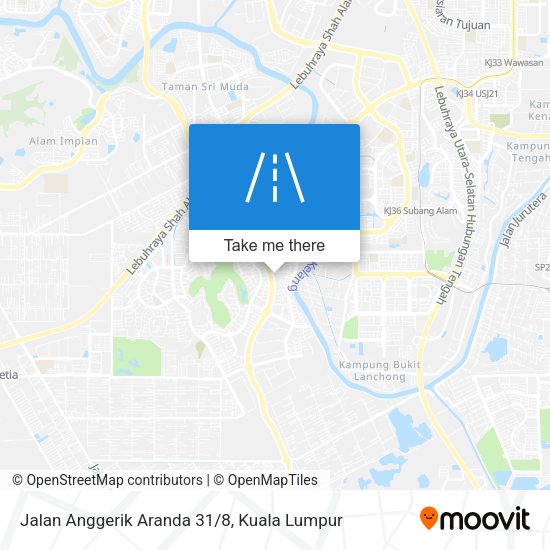 Jalan Anggerik Aranda 31/8 map