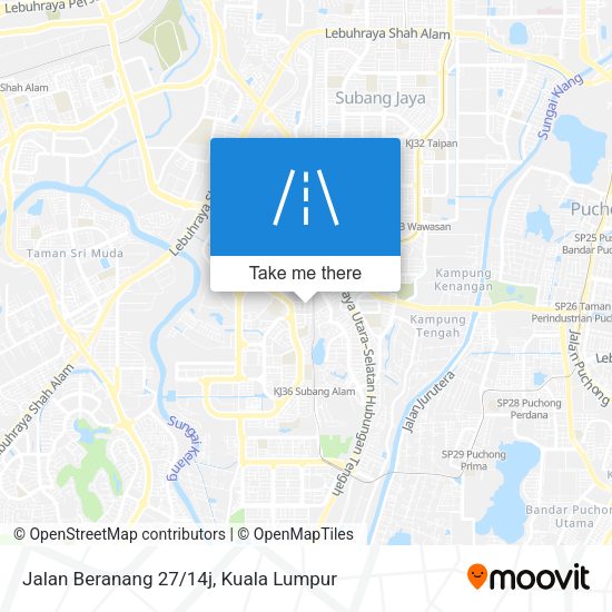Jalan Beranang 27/14j map