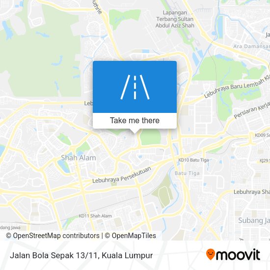 Jalan Bola Sepak 13/11 map