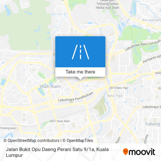 Jalan Bukit Opu Daeng Perani Satu 9 / 1a map