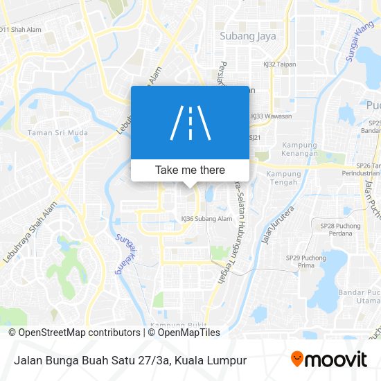 Jalan Bunga Buah Satu 27/3a map