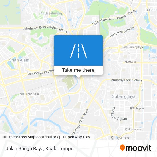 Jalan Bunga Raya map