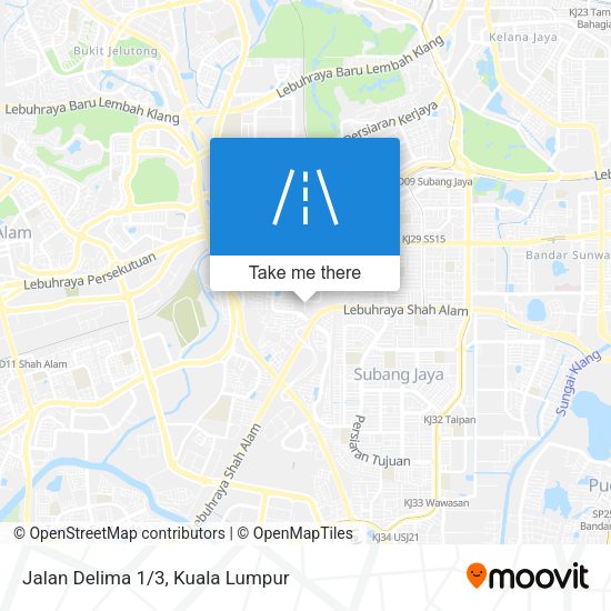 Jalan Delima 1/3 map