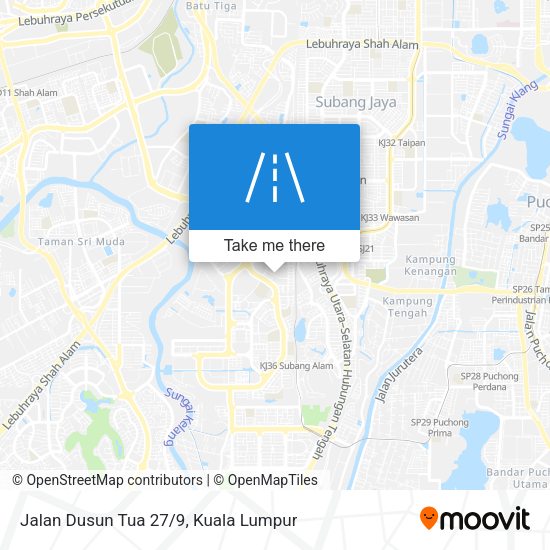 Peta Jalan Dusun Tua 27/9