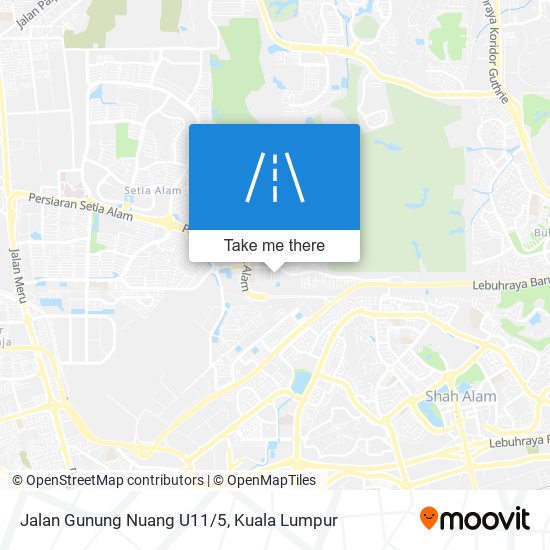 Jalan Gunung Nuang U11/5 map