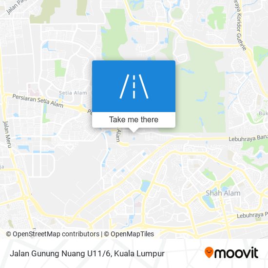 Jalan Gunung Nuang U11/6 map