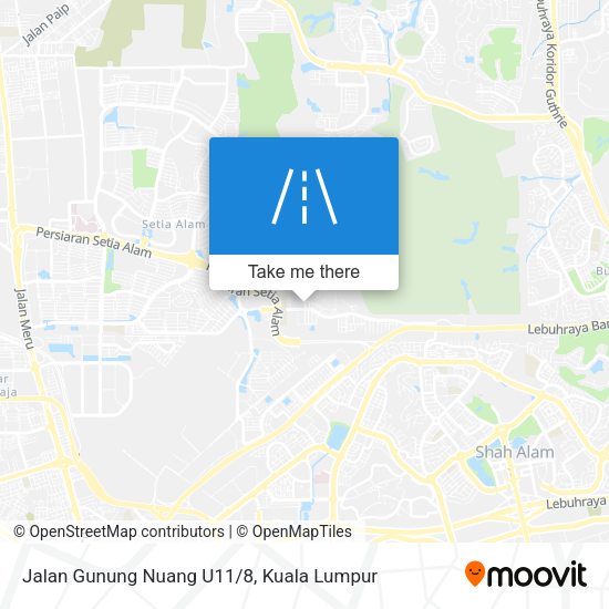 Jalan Gunung Nuang U11/8 map