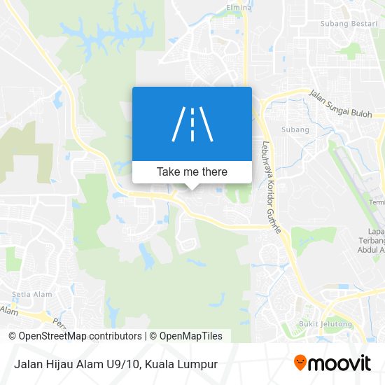 Peta Jalan Hijau Alam U9/10