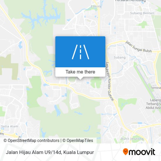 Jalan Hijau Alam U9/14d map