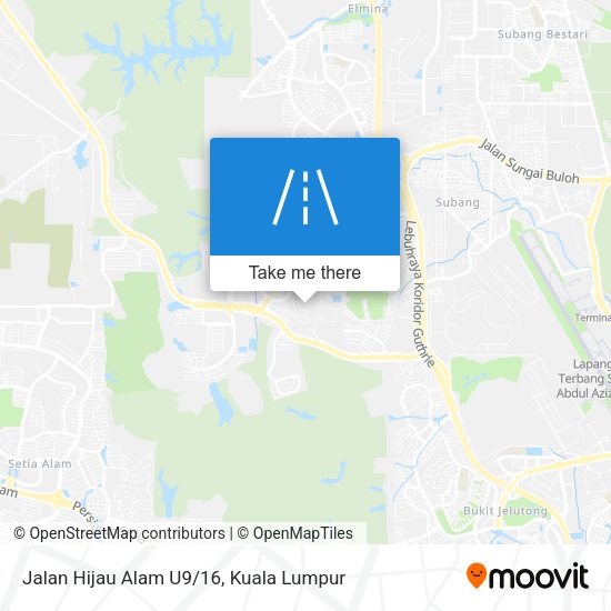 Peta Jalan Hijau Alam U9/16