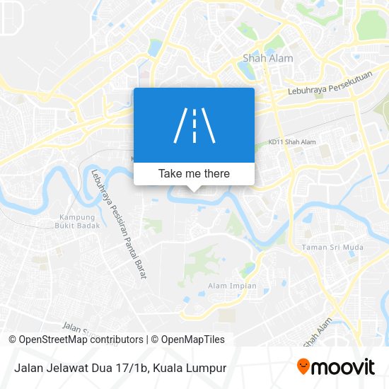 Peta Jalan Jelawat Dua 17/1b