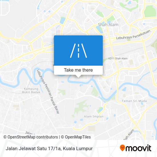 Peta Jalan Jelawat Satu 17/1a