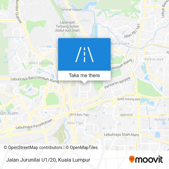 Jalan Jurunilai U1/20 map