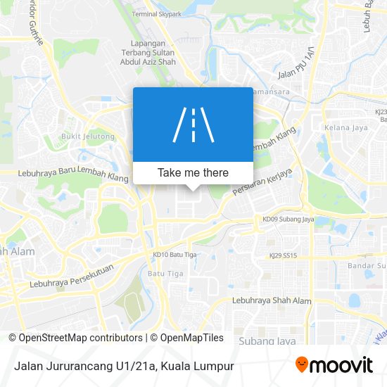 Peta Jalan Jururancang U1/21a