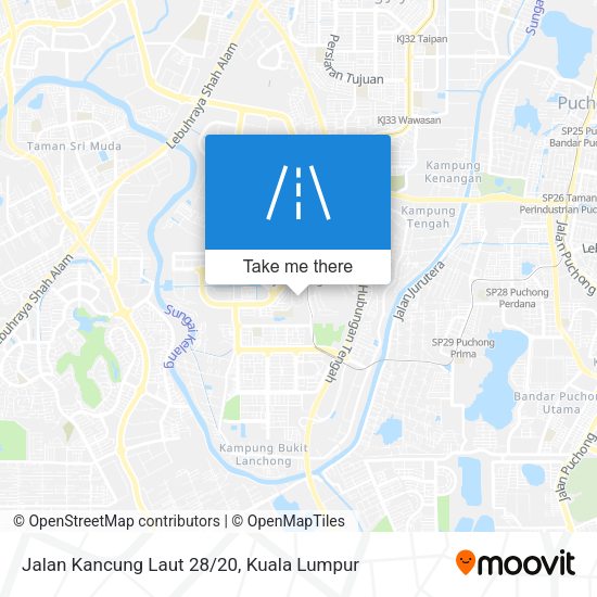 Peta Jalan Kancung Laut 28/20