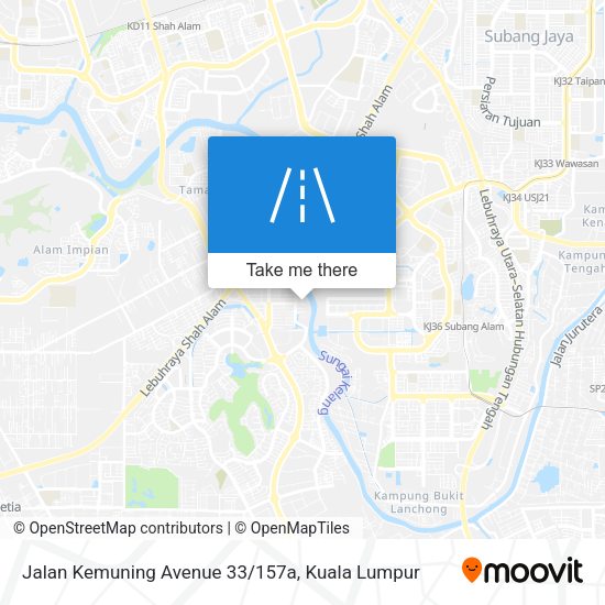 Peta Jalan Kemuning Avenue 33/157a