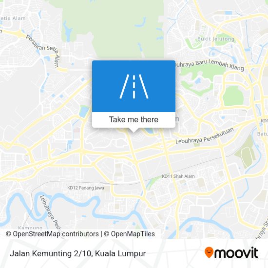 Jalan Kemunting 2/10 map