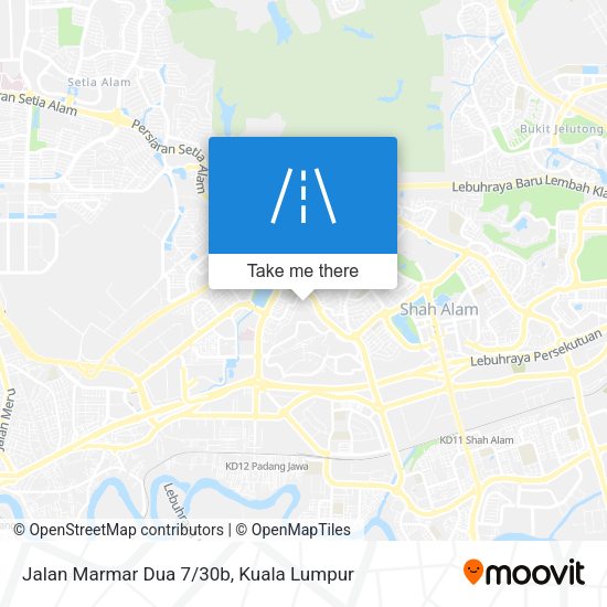 Jalan Marmar Dua 7/30b map