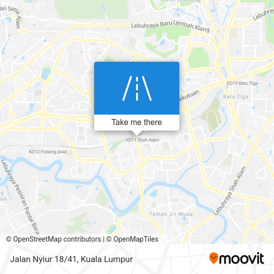 Jalan Nyiur 18/41 map