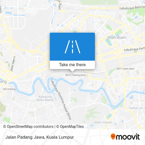 Peta Jalan Padang Jawa