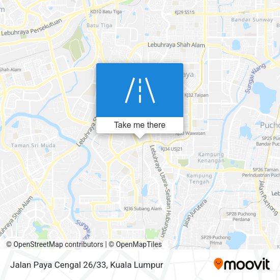 Peta Jalan Paya Cengal 26/33