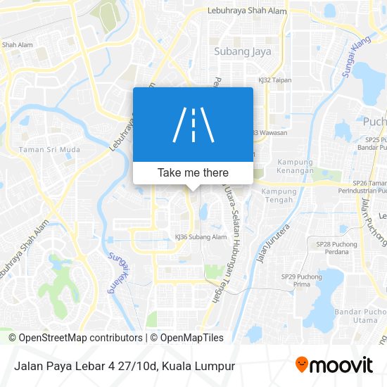 Peta Jalan Paya Lebar 4 27/10d