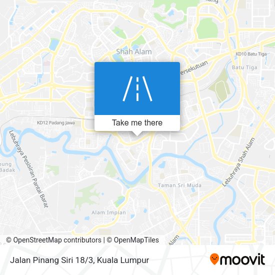 Jalan Pinang Siri 18/3 map