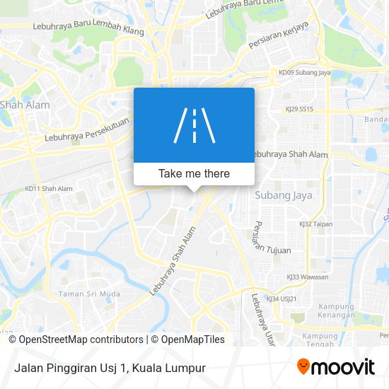 Jalan Pinggiran Usj 1 map