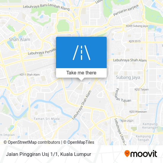 Jalan Pinggiran Usj 1/1 map