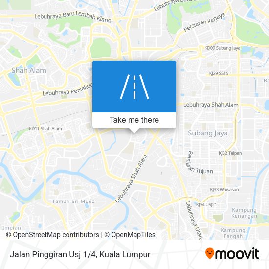 Jalan Pinggiran Usj 1/4 map