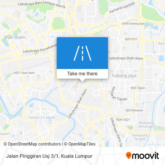 Peta Jalan Pinggiran Usj 3/1