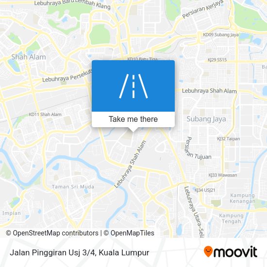 Jalan Pinggiran Usj 3/4 map