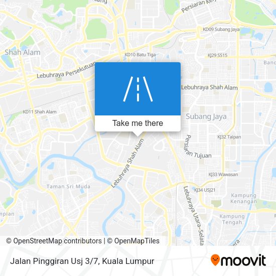 Jalan Pinggiran Usj 3/7 map