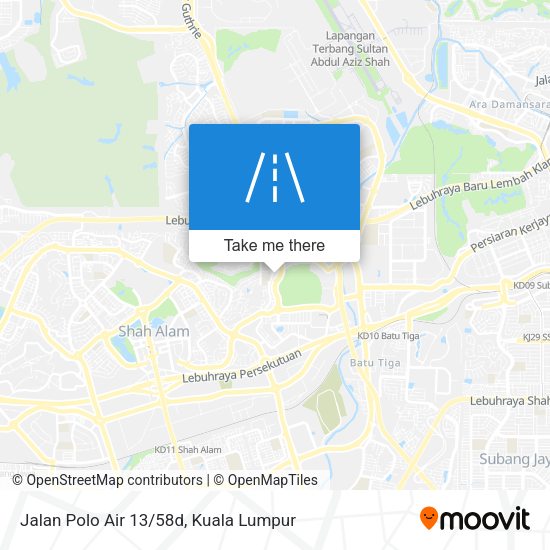 Peta Jalan Polo Air 13/58d