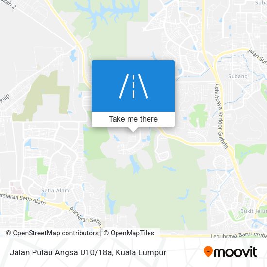 Jalan Pulau Angsa U10/18a map