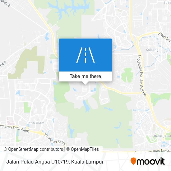 Peta Jalan Pulau Angsa U10/19