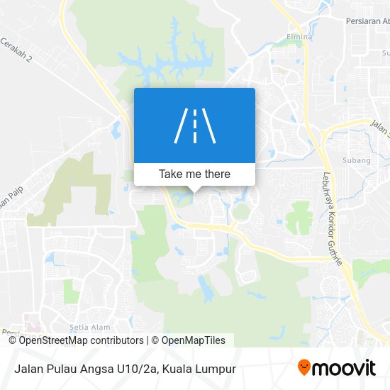 Peta Jalan Pulau Angsa U10/2a