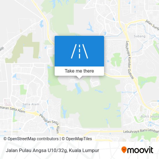 Jalan Pulau Angsa U10/32g map