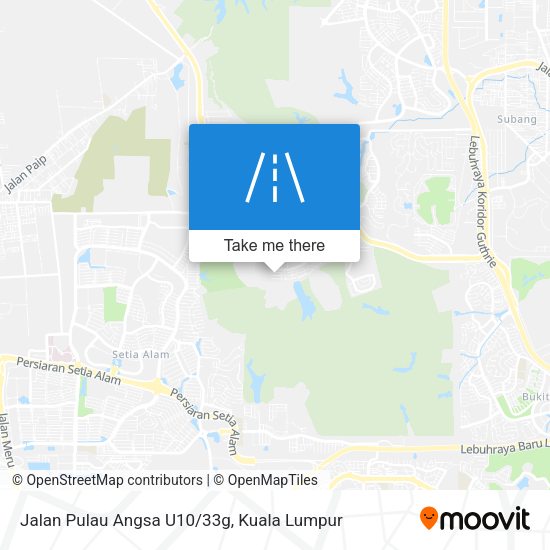Peta Jalan Pulau Angsa U10/33g