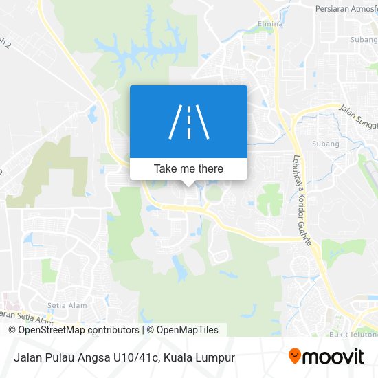 Peta Jalan Pulau Angsa U10/41c