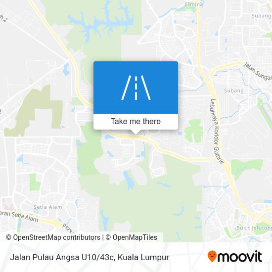 Peta Jalan Pulau Angsa U10/43c