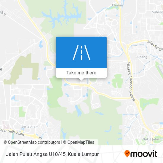 Jalan Pulau Angsa U10/45 map