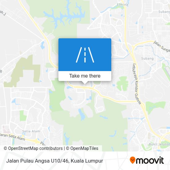 Peta Jalan Pulau Angsa U10/46