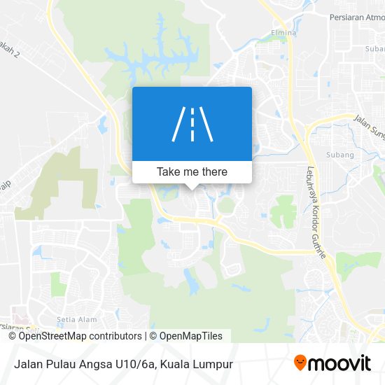 Peta Jalan Pulau Angsa U10/6a