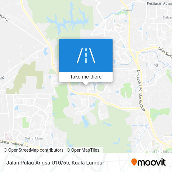 Peta Jalan Pulau Angsa U10/6b